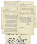 Firsthand Account of Pearl Harbor by M.N. Little of the USS Beaver Signed -- ...I have no idea how many bodies were removed...corpses left in the flooded areas of the third deck... -- WWII Dated