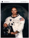 Michael Collins Signed NASA 8 x 10 Photo -- Best Wishes / Michael Collins -- With NASA Backstamp -- Near Fine