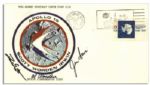 Apollo 15 Crew-Signed & NASA-Issued Astronaut Insurance Cover -- Al Worden, Dave Scott & Jim Irwin -- Cancelled 26 July 1971 -- 6.5 x 3.75 -- Near Fine -- With COA From Worden