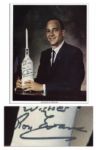 Ronald Evans 8 x 10 Photo Signed -- Evans Flew as Command Module Pilot of Apollo 17, the Last Manned Mission to the Moon