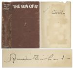 Amelia Earhart Signed The Fun of It First Edition -- With Rare Mini Record