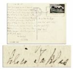 Gertrude Steins Lover Alice B. Toklas Signed Postcard -- ...Carls [Van Vechten] birthday noticed by the New Republic! - the dissociated Press!! And hundreds of newspapers!!!...