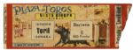 Ernest Hemingways Own Bullfighting Ticket From 21 August 1959 -- From the Plaza de Toros de Vista Alegre in Bilbao, Spain -- Hemingway Wrote About This Bullfight in His Final Book