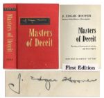 J. Edgar Hoover Signed First Printing of His 1958 Book Masters of Deceit / The Story of Communism in America and How to Fight It