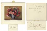 Unique Gift Signed by Queen Elizabeth II -- 1952 Calendar Signed When Elizabeth Was Still a Princess