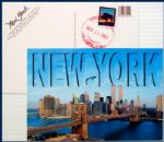 World Trade Center Postcard Postmarked September 11, 2001