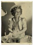 Adorable 5 x 7 Shirley Temple Signed Photo -- To Margaret, Love, Shirley Temple -- With Soiling & Wear, in Good Condition