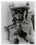 Clayton Moore 8 x 10 Signed Photo -- Clayton Moore / Lone Ranger -- Near Fine Condition