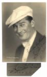 Maurice Chevalier Photo Signed