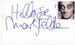 Comedian Marty Feldman Autograph -- Hello Joe! / Marty Feldman