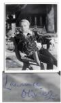 Laurence Olivier 8 x 10 Photo Signed -- Olivier Poses as Hamlet