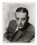 George Raft Signed 8 x 10 Photo -- Starred in Scarface and Some Like It Hot