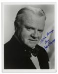 Unique James Cagney 8 x 10 Photo Signed & Dedicated to Mickey Rooneys Family -- With a Mickey Rooney COA