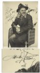 Early Mickey Rooney Signed 10 x 13 Photo