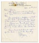 Mary Astor Autograph Letter Signed to Her Agent Gloria Safier -- ...Im still feeling happy -- and sad -- over the deal...