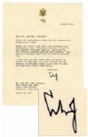 Lyndon B. Johnson Typed Letter Signed -- To Political Cartoonist Gib Crockett