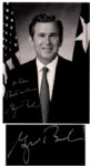 President George W. Bush 5 x 7 Glossy Photo Signed -- Bold Signature in Silver Ink