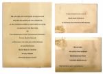 Invitation Package to John F. Kennedy & Jacqueline Bouviers Wedding -- Scarce