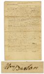 Autograph Letter Signed by Revolutionary War General William Barton -- Petition to Vermont General Assembly for His Release From Prison -- ...pay attention...to an old man...imprisoned in this p