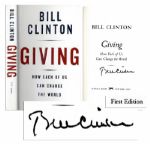 Bill Clinton First Edition of Giving Signed
