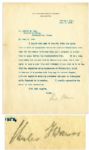 Vice President & Nobel Peace Prize Winner Charles G. Dawes Typed Letter Signed -- on Vice-Presidents Chamber Letterhead