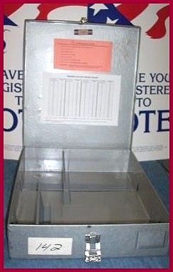 Rare Palm Beach, Florida Election 2000 Ballot Transfer Case With 3-Digit Serial Number -- 18'' x 11.5'' x 4''