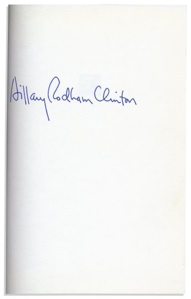 Hillary Rodham Clinton Signed ''It Takes a Village''
