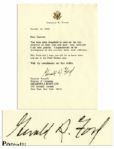 Gerald Ford 1994 Typed Letter Signed -- ...You were most thoughtful to send me the very attractive tie...