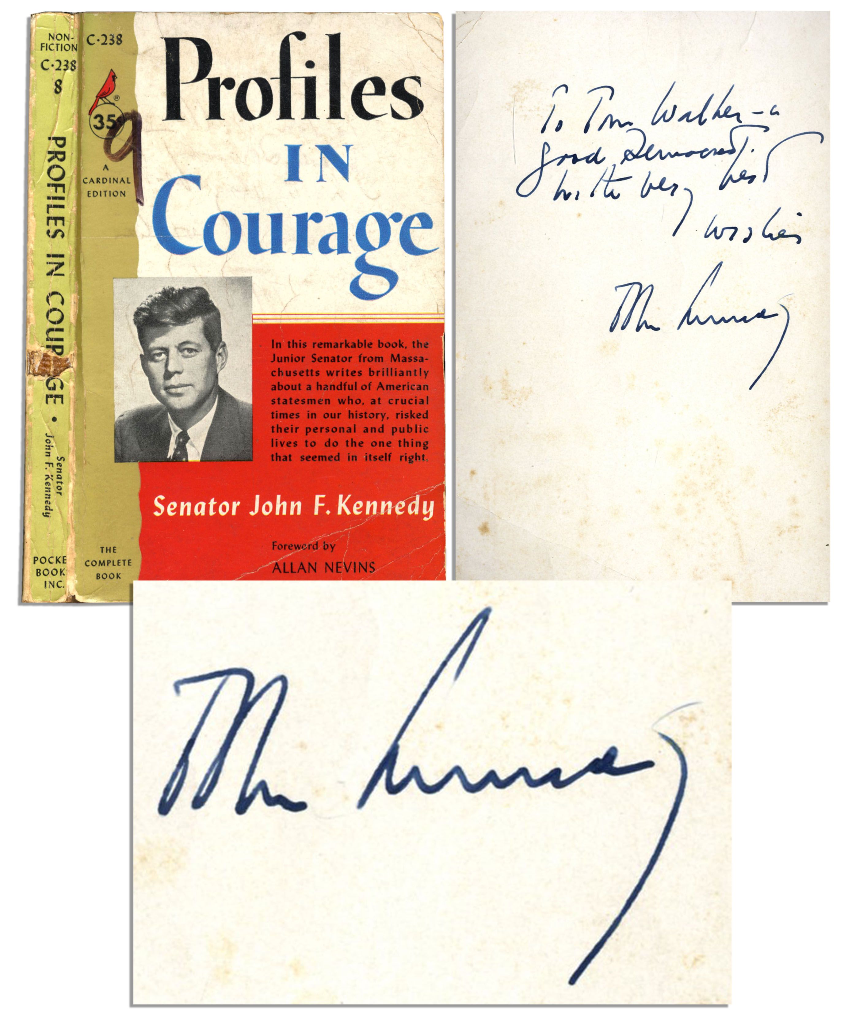 John F Kennedy Autograph John F. Kennedy Signed ''Profiles in Courage'' -- With PSA/DNA COA