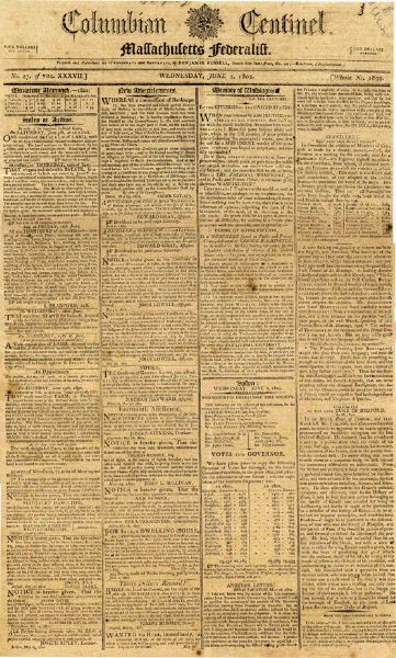 1802 Newspaper ''Death of Martha Washington''-- ''...the worthy partner of the worthiest of men...''