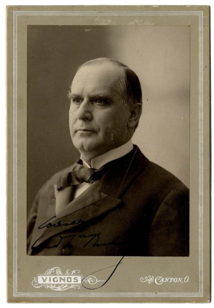 President William McKinley Signed Photo