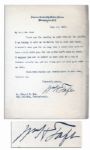 William Taft Signed 1923 Letter as Chief Justice of the U.S. Supreme Court -- ...I suppose you are as active as your kind of a man of leisure usually is...