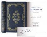 George H.W. Bush Signed Speaking of Freedom: The Collected Speeches -- 6 x 9 -- 302pp. -- Fine