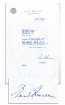 Earl Warren Typed Letter Signed as California Governor