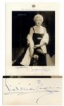 Princess Victoria Eugenie Signed 9.25 x 11.5 Photo -- Elegant Queen Consort of King Alfonso of Spain