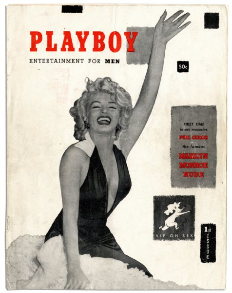 Playboy Magazine First Issue From December 1953 -- Marilyn Monroe Is ''Sweetheart of the Month'' 