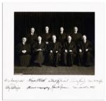 Photo of the 1947 Vinson Supreme Court Signed by All Nine Justices