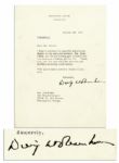 Dwight Eisenhower Typed Letter Signed as President -- ...thanks to you...for the interesting golf practice unit you sent as a birthday gift for me... -- 1954