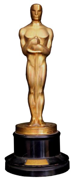 Oscar Statue Awarded to Leon Shamroy for the Color Cinematography of 1945's ''Leave Her to Heaven''