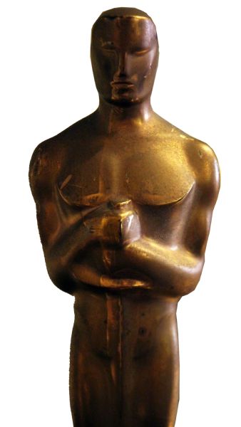 Oscar Statue Awarded to Leon Shamroy for Color Cinematography of the 1944 Film ''Wilson'' -- Master Cinematographer Who Received 18 Nominations