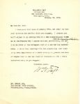 William Taft Letter Signed on Prohibition -- ...I oppose...prohibition, but now I am in favor of...its enforcement... -- With Hand Corrections by Taft Directly Referring to the 18th Amendment
