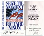 Richard Nixon Seize The Moment Signed -- Inscribed To Donna and Josh Dilloa / With best wishes / from Richard Nixon -- Near Fine