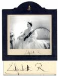 Lovely Signed Photo of Queen Mother Elizabeth -- by Noted English Photographer Cecil Beaton
