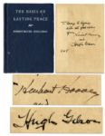 Herbert Hoover Signed Copy of The Basis of Lasting Peace -- 1945 Book on the United Nations