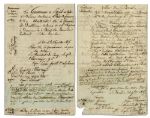 Comte Gentil St. Alphonse 1815 Document Signed -- General de Brigade Who Served Under Both Napoleon & Louis XVIII After Napoleons Exile