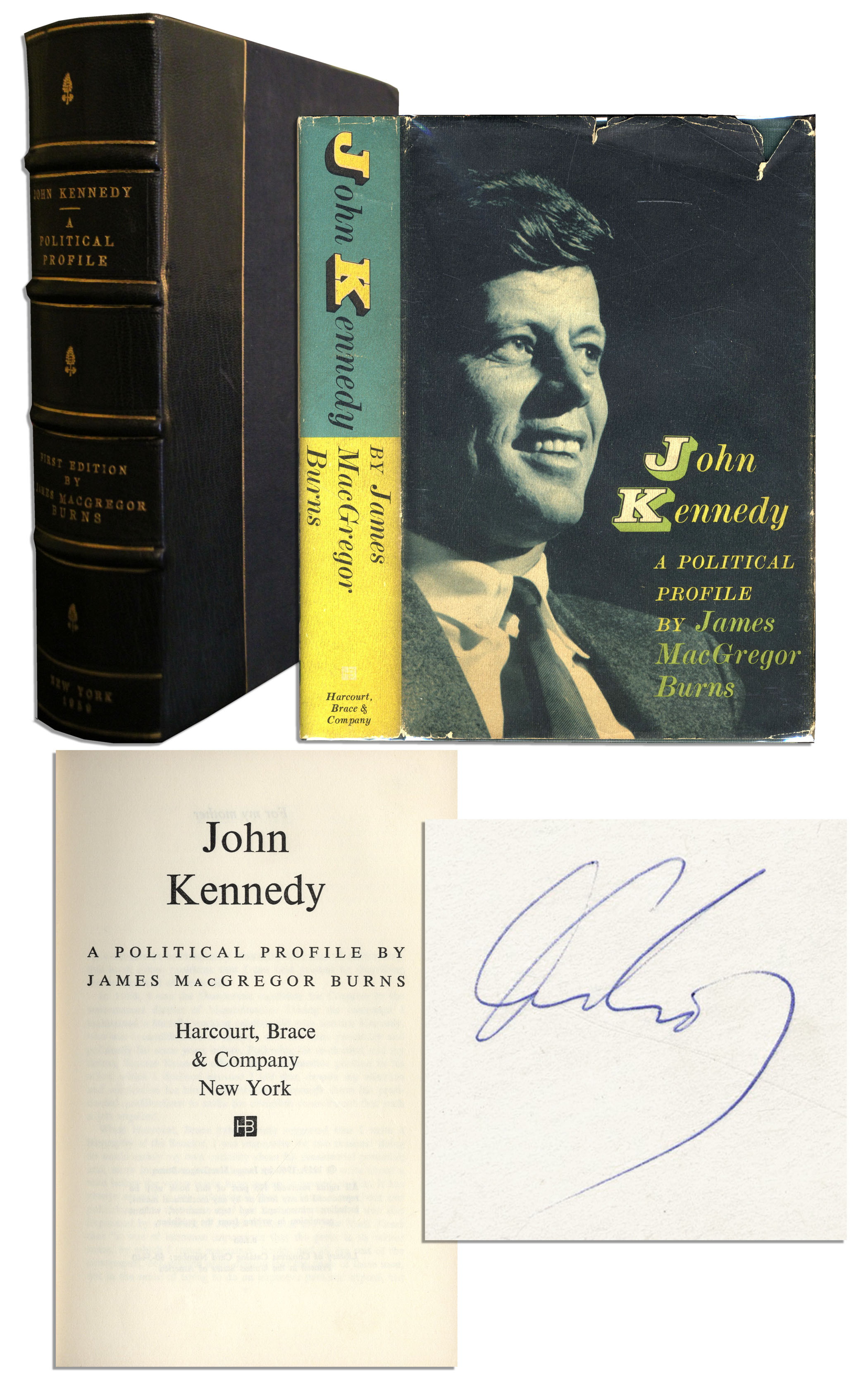 John F Kennedy Autograph John F. Kennedy Signed Biography -- Rare Title Signed by the President -- With PSA/DNA COA