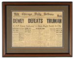 Chicago Daily Tribune 3 November 1948  -- Dewey Defeats Truman Infamous Headline