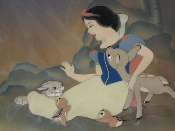 Disney's ''Snow White and the Seven Dwarfs'' Original Cel -- Beautiful, Near Fine Condition