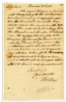 Rare Declaration Signer & Virginia Gov. Thomas Nelson Autograph Letter Signed One and a Half Months Before the Yorktown Surrender -- ...I think the game is nearly up with Cornwallis... -- 1781