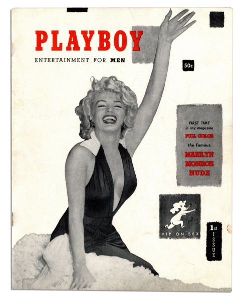''Playboy'' Magazine December 1953 First Issue -- Marilyn Monroe ''Sweetheart of the Month''